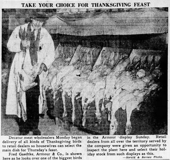 Take your Choice for Thanksgiving Feast